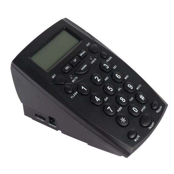 Aviso de auricular co cable, auricular teléfono fsk fsk dtmf id de identificación led pantalla para el centro de llameas