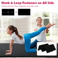 thumbnail image 5 of CL.HPAHKL Folding Gymnastics Mats, 2-Inch Thick Exercise Tumbling Mats for Kids Non-Slip Waterproof Cheer Mats Portable 4-Panel Gym Mats with Carrying Handles for Aerobics Yoga Stretching, Black, 5 of 7