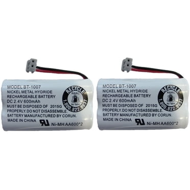 Uniden BT1007 NIMH 500mAh Rechargeable Cordless Landline Phone Battery ...