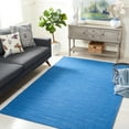 thumbnail image 2 of SAFAVIEH Kilim Roderick Solid Area Rug, Blue, 4' x 6', 2 of 8