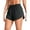 Black, variant on AEXTO YOGA High Waisted Dolphin Athletic Running Shorts for Women 3" High Split Comfy Mesh Liner for Gym Workout Track