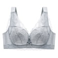 thumbnail image 1 of Sujetador pequeño de pecho grande, fino, fruncido, pecho auxiliar, ajustable, ropa interior de talla grande, sujetador antiflacidez para mujeres, para chicas gorditas, 1 of 5