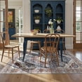 thumbnail image 3 of Boho Vintage Round Rug ft- Faux Wool Dreely Washable Area Rug Small Distressed Throw Rugs Floor Carpet for Door Mat Entryway Bedrooms Laundry (Round - ; Diameter Border ), 3 of 8
