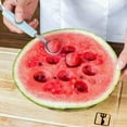 thumbnail image 4 of Mupvlun Stainless Steel Double-Ended Fruit Ball Spoon - Heart Shape, Durable, Multi-Functional - for Watermelon/Melon/Ice, Garnish/Cookie Shaping A, 4 of 5