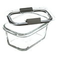 Rubbermaid Brilliance 3Pack Glass Food Storage Containers, 4.7Cup