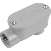 Halex 59512 Service Entrance Elbow, Threaded, Aluminum, 2.44 in H x 2.56 in W x 5.56 in D