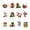 12pcs, variant on Dserfhy 12/24/36Pcs Christmas Wooden Hanging Decoration Farmhouse Rustic Holiday Party Winter Xmas Tree North Pole Hanging Ornament Sign