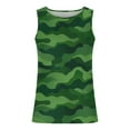 thumbnail image 3 of Viluyesy Mens Active Tank Tops, Sleeveless Camouflage Graphic Loose Soft Summer Fashion Athletic Workout Shirt White 3XL, 3 of 4