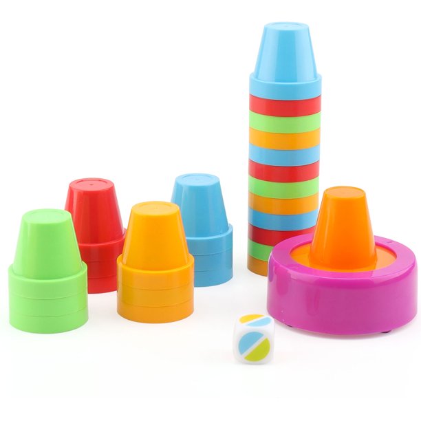Muyoka Slam Cup Juego Mejorar las habilidades motoras finas Juego de tazas r谩pidas Juegos de tazas apilables interactivos para padres e hijos Entrenar Coordinaci贸n mano-ojo Copas a juego para ni帽os d