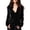 Black, variant on Velvet Tops for Women Long Sleeve Shirt Button down Collared Fall Blouse with Chest Pocket