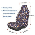 thumbnail image 3 of Wukai Gnomes And Houses Full Set Car Seat Covers with Soft Padding Universal Auto Front Seats Protector and Cushion Mat, 3 of 5