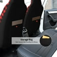 thumbnail image 5 of Naloa Buffalo Plaid Red Black Car Seat Covers 2PCs Front Car Seat Covers Universal fit for Most Cars SUVs and Trucks - 2 PCS, 5 of 5