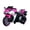 PINK, variant on TAMCO Electric Motorcycle Luminous Wheel, 12V, 3-8 Years, 3 MPH, Bluetooth Enabled, 46L x 26W x 20H Inch