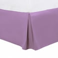 thumbnail image 1 of Queen Size Pleated Bed Skirt, Bed Frame and Box Spring Cover - 16 Inch Tailored Drop Dust Ruffle Bedskirt, Wrinkle Free and Fade Resistance, Easy to Stall - Light Purple Unique Bargains Falda De Cama, 1 of 6