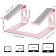 thumbnail image 2 of Orionstar Laptop Stand Portable Aluminum Laptop Riser Compatible with Apple Mac MacBook Air Pro 10 to 15.6 Inch, 2 of 5
