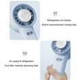 thumbnail image 7 of Cadorn 1 PCS Portable Ice Cooling Handheld Fan with USB Rechargeable, Lightweight Mini Fan for Travel, Office, Home Use | Compact Design & Ice Compress Function, Light Blue, 7 of 7