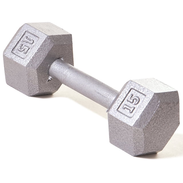 Mancuerna Dumbbell Champion Solid Hex de 15 kg