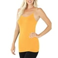 thumbnail image 3 of Womens Seamless Nylon Solid Cami Long Tank Top, 3 of 7