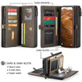 thumbnail image 2 of Funda de cuero multifuncional desmontable Caseme 018 para Samsung Galaxy S22+ 5g, 2 of 5