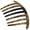 Gold Dust, variant on Camila Paris CP3185 French Handmade Side Comb Rounded, White, French Twist Hair Combs Decorative, Strong Hold Hair Clips for Women Bun Chignon Up-Do Styling Girls Hair Accessories Made in France