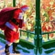thumbnail image 1 of CHENISTORY-Cuadro de Papá Noel pintado a mano, pintura al óleo por número, regalo de Navidad, dibujo sobre lienzo, decoración del hogar, 1 of 4