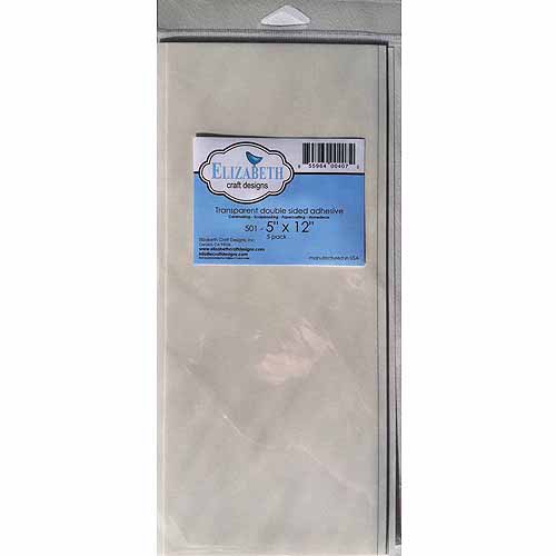 Elizabeth Craft Double Sided Adhesive Sheet, 5pk, 6" x 6"