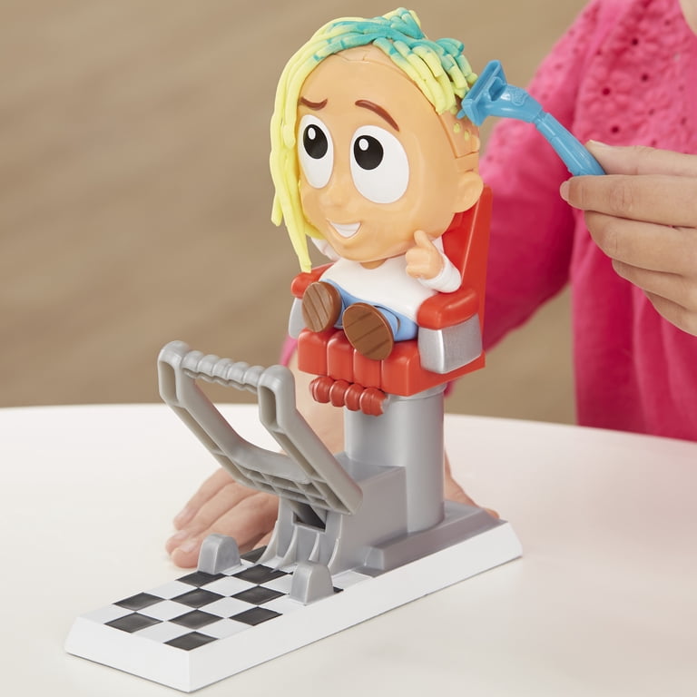 Play-Doh Barbershop Styling Haircut Pretend Playset, Crazy Cuts