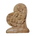 thumbnail image 2 of Estatua de la Sagrada Familia, figura religiosa de Jesús, María y , escultura de madera coleccionable para fiestas, festivales, fiestas y oficinas, 2 of 9