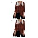 thumbnail image 3 of Sonducket Camisa a cuadros a rayas para mujer, blusa informal con bolsillo transpirable, Top de playa para fiesta de oficina, accesorios de ropa Type3 NO3, 3 of 6