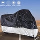 thumbnail image 3 of Cubierta para Motocicletas Jiula Negro y Plata Impermeable XL Protectora contra UV y Clima para Aire, 3 of 7