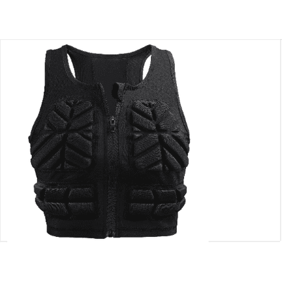 Impact Vest Aldult Chest Protector Women Padded Compression Vest for Sports, Karate, Football,Rugby Softball