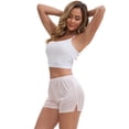 thumbnail image 4 of DARING DIVA Women's Ice Silk Smooth Slip Shorts for Lounge and Pettipants L Apricot, 4 of 6