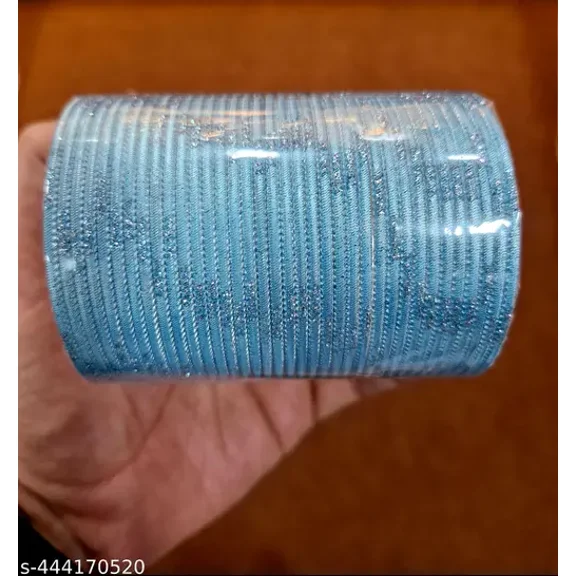 Handmade Sky Blue Color New 36 PCS Metal bangle bracelet For Girls Made In India High Quality Metal Bangles Set For Girls And Women