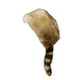 thumbnail image 5 of Gorro de cola de mapache sintética, moderno, cálido, con orejeras gruesas y novedoso para patinar al aire libre. marrón, 5 of 9