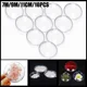 thumbnail image 2 of 10 piezas de bolas planas transparentes de plástico transparente, bolas abiertas, caja de regalo para dulces, 8/9 cm, decoración del hogar para bodas, decoración navideña, 2 of 5