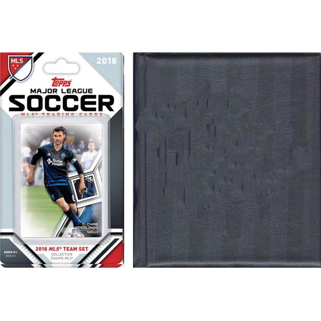 C&I Collectables EARTHQ18 MLS San Jose Earthquakes sous Licence 2018 Ensemble d'Équipe Topps et Album de Rangement