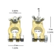 thumbnail image 4 of TRINGKY 2Pcs/Pack Durable Car Battery Terminals Connector Aluminium Alloy Auto Terminals, 4 of 6