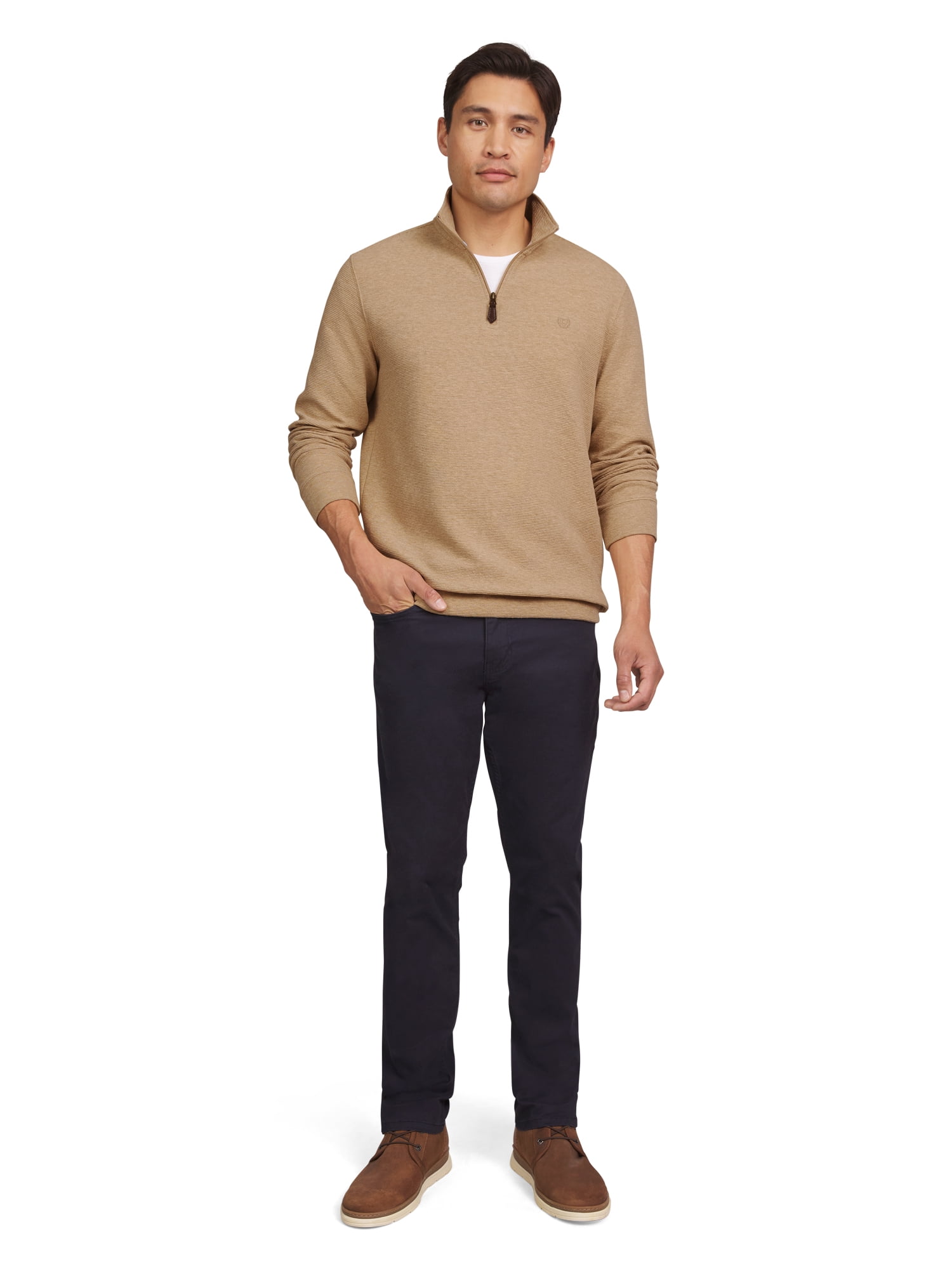 Chaps Men's & Big Men's Jaspe Quarter Zip Sweater, Sizes S-3XL