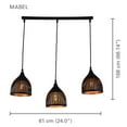 thumbnail image 2 of Xtricity - Suspension Lumineuse, Largeur 24 Pieds', de la Collection Mabel, Noir, 2 of 3