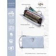 thumbnail image 3 of Punplita Women Wallet Leather Long Wallets for Women with Zipper and Card Holder, 3 of 8