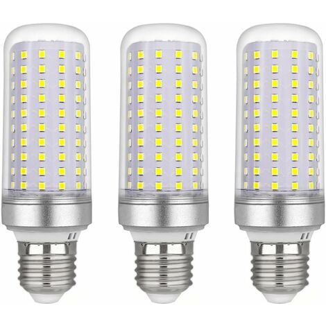 Bombilla LED de maíz E27 de 30 W, AC175-265 V, blanco frío 6000 K 2500 lm, no regulable, equivalente a bombilla halógena de 300 W, bombilla LED de maíz para lámparas de araña, luces de