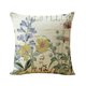 thumbnail image 5 of Juego de 4 fundas de cojín de 45x45cm, bonitas fundas de almohada decorativas con estampado de flores para sofá cama, dormitorio, silla, jardín, 5 of 5