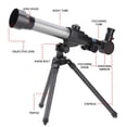 thumbnail image 4 of Telescopes for Kids Beginners, Portable Astronomy Refractor Telescope with Adjustable Tripod ,Portable Telescopes for Adult Children as Birthday Christmas Gifts, 4 of 8