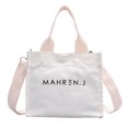thumbnail image 2 of Bolso Mano Lona para Mujer Hombro Con Letras A La Informal, 2 of 9