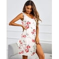 thumbnail image 2 of EKOUAER Women' Nightgown Sleeveless Nightshirt V Neck Chemise Soft Night Dress Sleepwear with Pockets, 2 of 5