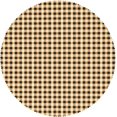 thumbnail image 3 of Round Tablecloth with Wave Lace 60 Inch, Autumn Gold Gingham Round Tablecloths Wipeable Washable Tabletop Covers Farmhouse Tablecloth for Kitchen Dinning Tabletop Outdoor, 3 of 8
