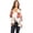 Floral White, variant on Women's Classic Draped Open Front Blazer Casual Workwear Long Sleeve Jacket Mpol White L