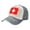 Gray, variant on Swiss Flag Baseball Cap Distressed Adjustable Vintage Cotton Denim Hat for Women Men