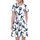 thumbnail image 1 of Disketp Navy Blue Anchors para Vestido de Manga Corta para Mujeres, Vestidos de Verano para Mujeres, Casual y Holgado para la Playa, 1 of 6