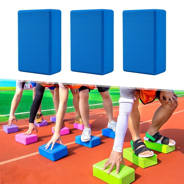 Juego de equilibrio de piedra escalonada para niños, equipo de Fitness para niños mayores de 5 años, ladrillos de EVA para Yoga, piedra de equilibrio, azul oscuro